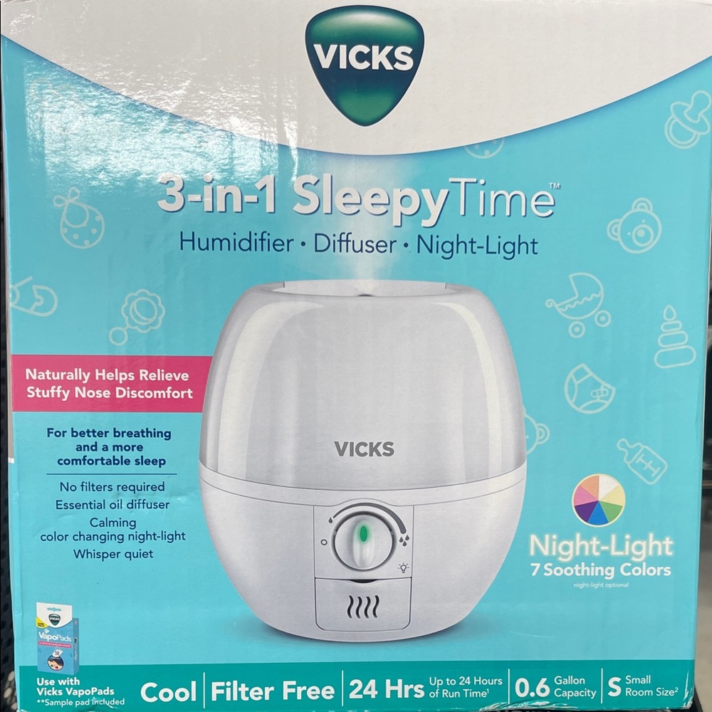 Vicks SleepyTime Humidifier with Night-Light